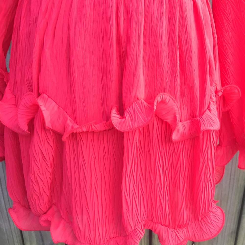 Saints and Secrets Red Ruffle Dress - Small - Picture 4 of 6